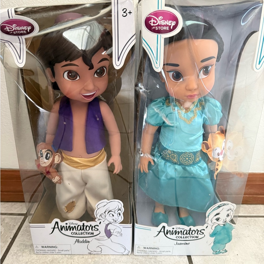 Disney Animators' Collection Aladdin and Jasmine Dolls